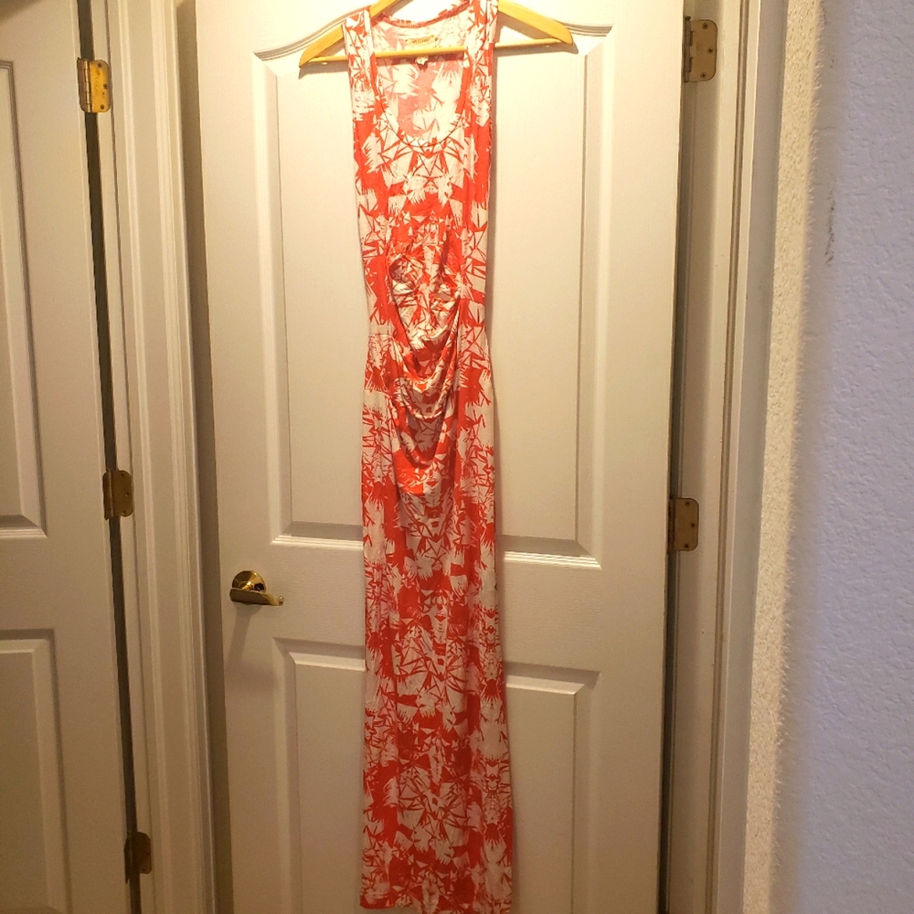 Nicole Miller rusched maxi dress
